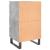 Noptiere, 2 buc., gri beton, 40x35x69 cm, lemn compozit GartenMobel Dekor