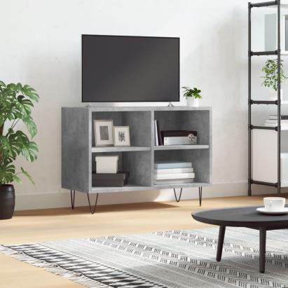 Comodă TV, gri beton, 69,5x30x50 cm, lemn compozit GartenMobel Dekor
