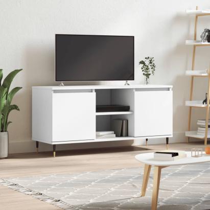 Comodă TV, alb, 104x35x50 cm, lemn compozit GartenMobel Dekor