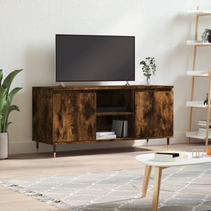 Comodă TV, stejar fumuriu, 104x35x50 cm, lemn compozit GartenMobel Dekor