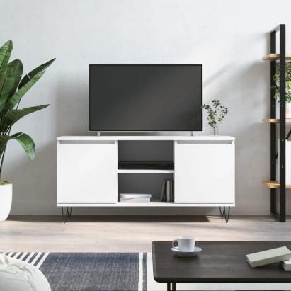Comodă TV, alb, 104x35x50 cm, lemn compozit GartenMobel Dekor