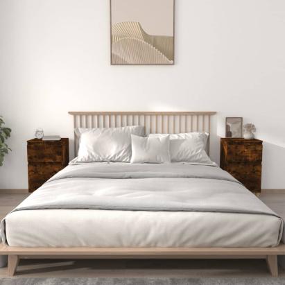 Noptiere, 2 buc., stejar afumat, 40x35x70 cm GartenMobel Dekor