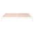 Cadru de pat cu LED, dublu, alb, 135x190 cm, lemn masiv GartenMobel Dekor