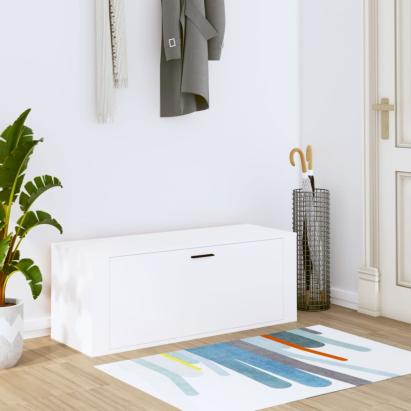Pantofar de perete, alb, 100x35x38 cm, lemn compozit GartenMobel Dekor