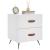 Noptiere, 2 buc., alb, 40x35x47,5 cm, lemn compozit GartenMobel Dekor