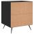 Noptiere, 2 buc., negru, 40x35x47,5 cm, lemn compozit GartenMobel Dekor