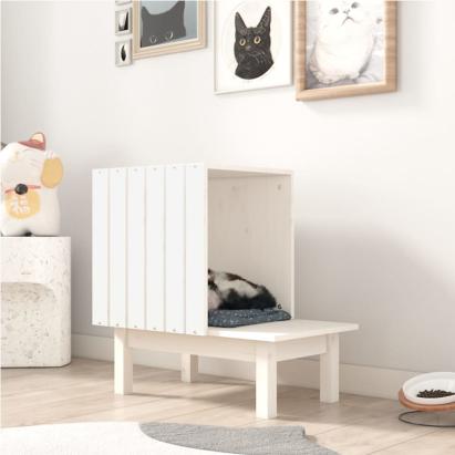 Casă pentru pisici, 60x36x60 cm, lemn masiv de pin GartenMobel Dekor
