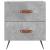 Noptiere, 2 buc., gri beton, 40x35x47,5 cm, lemn compozit GartenMobel Dekor