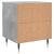 Noptiere, 2 buc., gri beton, 40x35x47,5 cm, lemn compozit GartenMobel Dekor