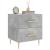Noptiere, 2 buc., gri beton, 40x35x47,5 cm, lemn compozit GartenMobel Dekor