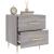 Noptiere, 2 buc., gri sonoma, 40x35x47,5 cm, lemn compozit GartenMobel Dekor