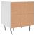Noptiere, 2 buc., alb, 40x35x47,5 cm, lemn compozit GartenMobel Dekor