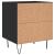 Noptiere, 2 buc., negru, 40x35x47,5 cm, lemn compozit GartenMobel Dekor