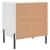 Noptiere, 2 buc., alb, 40x35x47,5 cm, lemn compozit GartenMobel Dekor