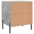 Noptiere, 2 buc., gri beton, 40x35x47,5 cm, lemn compozit GartenMobel Dekor