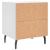 Noptiere, 2 buc., alb, 40x35x47,5 cm, lemn compozit GartenMobel Dekor