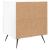 Noptiere, 2 buc., alb extralucios, 40x35x47,5 cm, lemn compozit GartenMobel Dekor