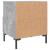 Noptiere, 2 buc., gri beton, 40x35x47,5 cm, lemn compozit GartenMobel Dekor