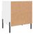 Noptiere, 2 buc., alb, 40x35x47,5 cm, lemn compozit GartenMobel Dekor