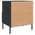 Noptiere, 2 buc., negru, 40x35x47,5 cm, lemn compozit GartenMobel Dekor