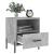 Noptiere, 2 buc., gri beton, 40x35x47,5 cm, lemn compozit GartenMobel Dekor