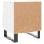 Noptiere, 2 buc., alb, 40x35x47,5 cm, lemn compozit GartenMobel Dekor