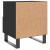 Noptiere, 2 buc., negru, 40x35x47,5 cm, lemn compozit GartenMobel Dekor