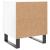 Noptiere, 2 buc., alb extralucios, 40x35x47,5 cm, lemn compozit GartenMobel Dekor