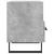 Noptiere, 2 buc., gri beton, 40x35x47,5 cm, lemn compozit GartenMobel Dekor