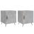 Noptiere, 2 buc., gri beton, 40x40x50 cm, lemn compozit GartenMobel Dekor