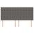 Tăblii de pat, 4 buc, gri, 100x5x78/88 cm, piele ecologică GartenMobel Dekor