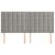 Tăblii de pat, 4 buc, gri deschis, 90x5x78/88 cm, catifea GartenMobel Dekor