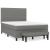 Pat box spring cu saltea, gri închis, 140x190 cm, textil GartenMobel Dekor