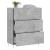 Servantă, gri beton, 69,5x34x90 cm, lemn compozit GartenMobel Dekor