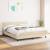 Pat box spring cu saltea, crem, 160x200 cm, material textil GartenMobel Dekor