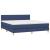 Pat box spring cu saltea, albastru, 180x200 cm, material textil GartenMobel Dekor