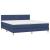 Pat box spring cu saltea, albastru, 180x200 cm, material textil GartenMobel Dekor