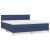 Pat box spring cu saltea, albastru, 180x200 cm, material textil GartenMobel Dekor