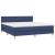 Pat box spring cu saltea, albastru, 180x200 cm, material textil GartenMobel Dekor
