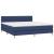 Pat box spring cu saltea, albastru, 180x200 cm, material textil GartenMobel Dekor