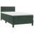 Pat box spring cu saltea, verde închis, 90x200 cm, catifea GartenMobel Dekor