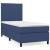 Pat box spring cu saltea, albastru, 90x190 cm, textil GartenMobel Dekor