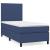 Pat box spring cu saltea, albastru, 90x200 cm, textil GartenMobel Dekor