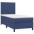 Pat box spring cu saltea, albastru, 90x200 cm, textil GartenMobel Dekor
