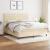 Pat continental cu saltea, crem, 180x200 cm, textil GartenMobel Dekor