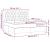 Pat box spring cu saltea, albastru, 180x200 cm, material textil GartenMobel Dekor
