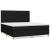Pat box spring cu saltea, negru, 180x200 cm, catifea GartenMobel Dekor