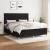 Pat box spring cu saltea, negru, 180x200 cm, catifea GartenMobel Dekor