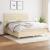 Pat continental cu saltea, crem, 180x200 cm, textil GartenMobel Dekor