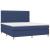 Pat box spring cu saltea, albastru, 180x200 cm, material textil GartenMobel Dekor